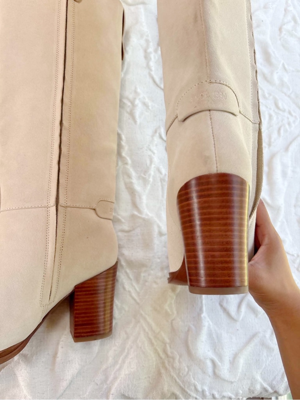 Franco Sarto Jasmine Block Heel Boots Size 6.5 - Picture 9 of 13